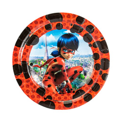 110 Pcs Ladybug Party Supplies for 20 Kids, Cartoon Birthday Party Decorations Include Banners, Cake Topper, Cupcake Topper, Plates, Tableware