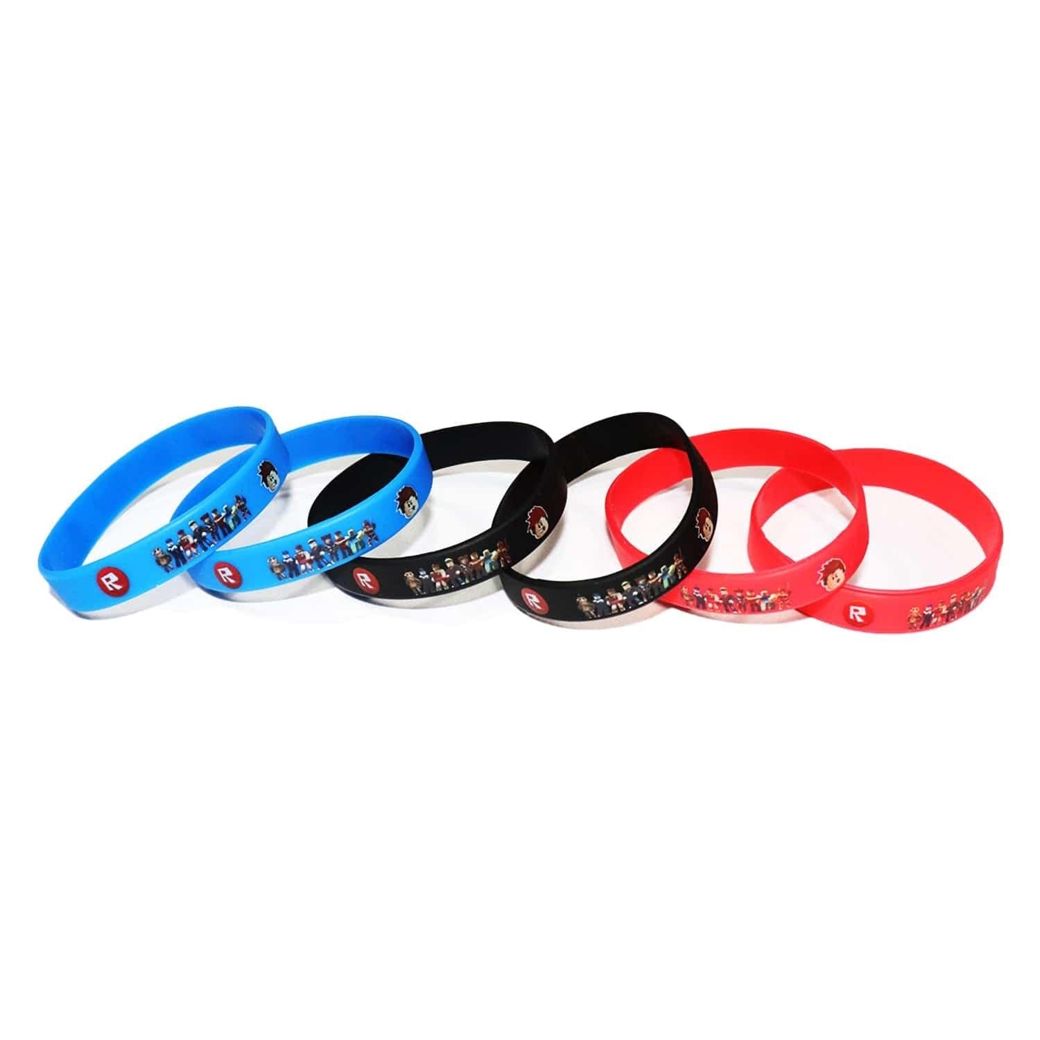 Roblox Rubber Wristband Bracelets, 6 Count - Party Expert