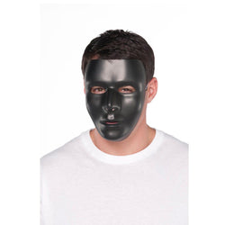 Masque de super-héros pour adulte - Masque d'Halloween - Accessoire de  déguisement d'Halloween - Noir-2 - 17,8 x 12,7 x 1 cm