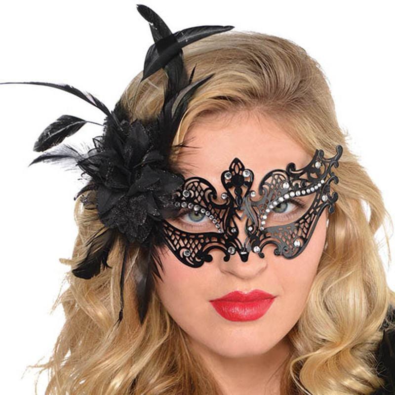 Filigree Floral Gem Venetian Mask | Party Expert