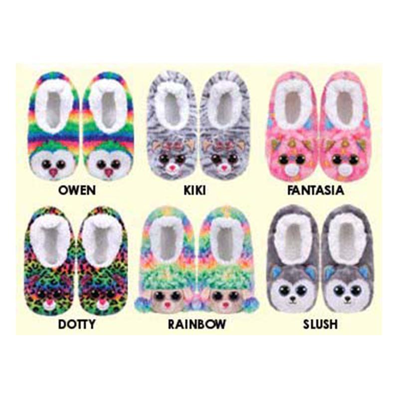 Beanie Boo Slippers, Assorted, 1 Count – Party Expert