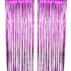 Red Fringe Curtains Party Streamers Backdrop - Foil Tinsel Curtain Cortinas  para Fiestas Decoracion Backdrop for Stranger Theme Birthday Party  Christmas Valentines Day Party Decor 