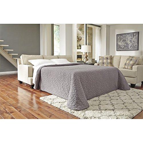 Benchcraft - Brielyn Contemporary Sleeper Sofa - Queen Size Mattress Included - Linen