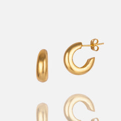 Women's Mini Gold Hoop Earrings at RM Kandy