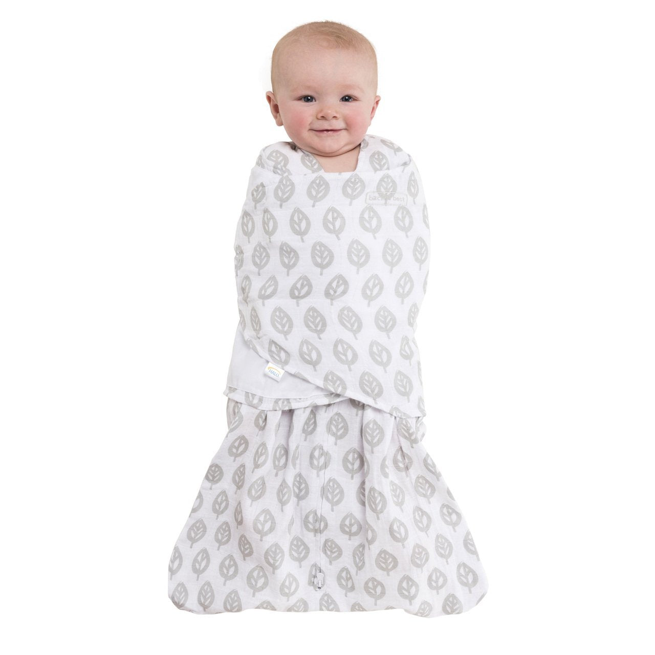 HALO SleepSack Swaddle Muslin Grey Tree 