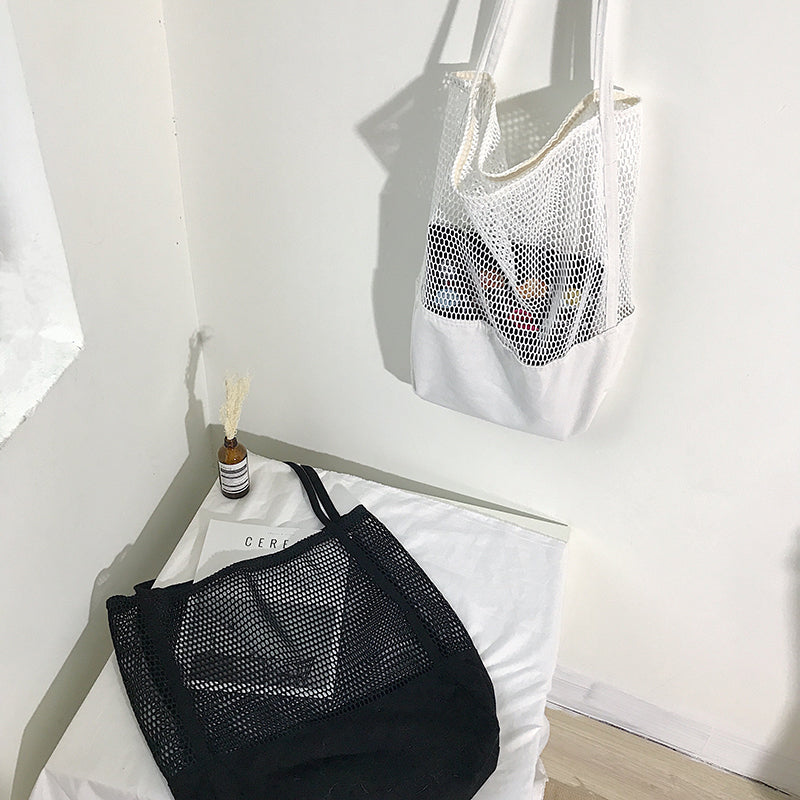 korean mesh tote bag