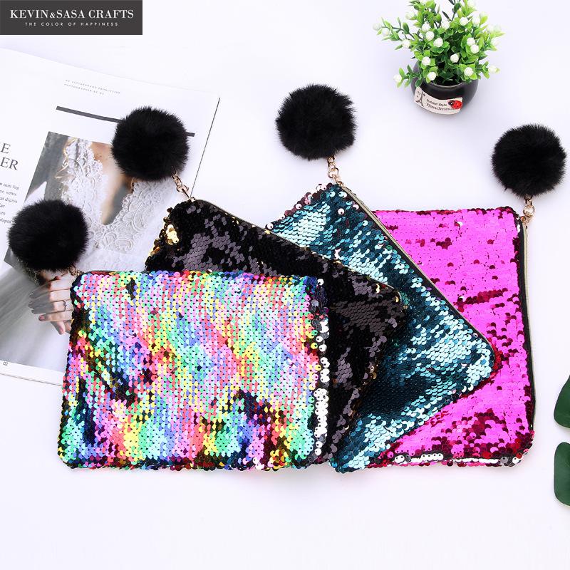 sequin pencil case