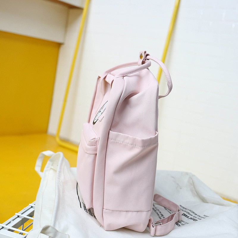 kawaii face pastel backpack