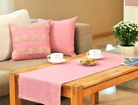 light pink decorative cushion