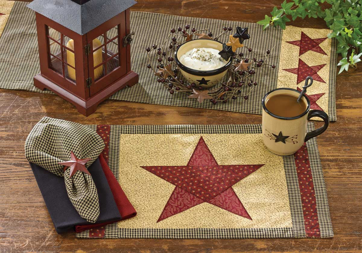 Country Star Placemats - Set Of 6 Park Designs