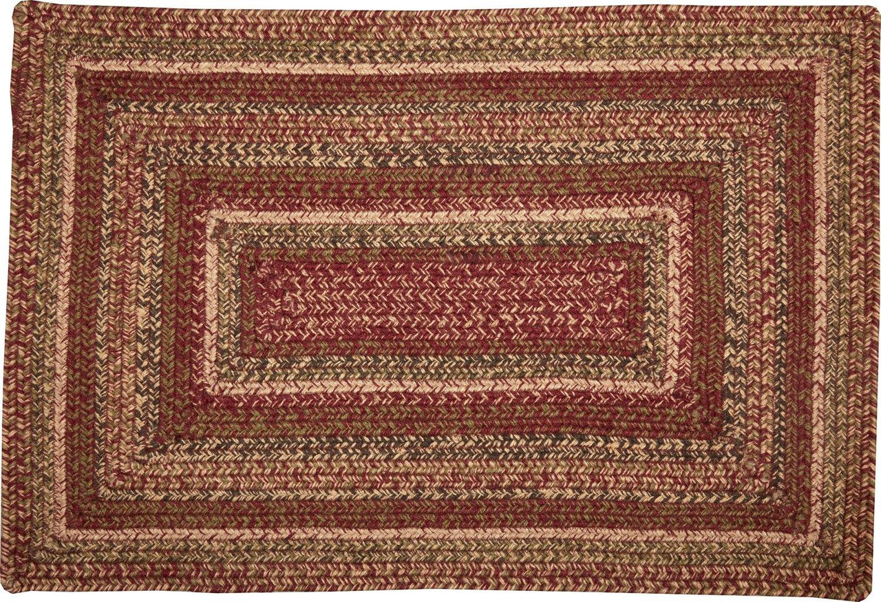 Cider Mill Jute Braided Rug Rect 20"x30"with Rug Pad VHC Brands - The Fox Decor