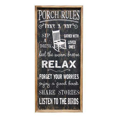 Porch Rules Sign – The Fox Decor