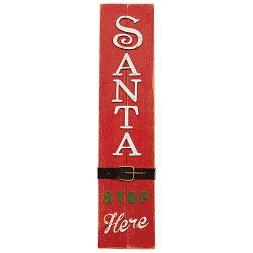 Buy Santa Stop Here Sign Online - The Fox Décor – The Fox Decor