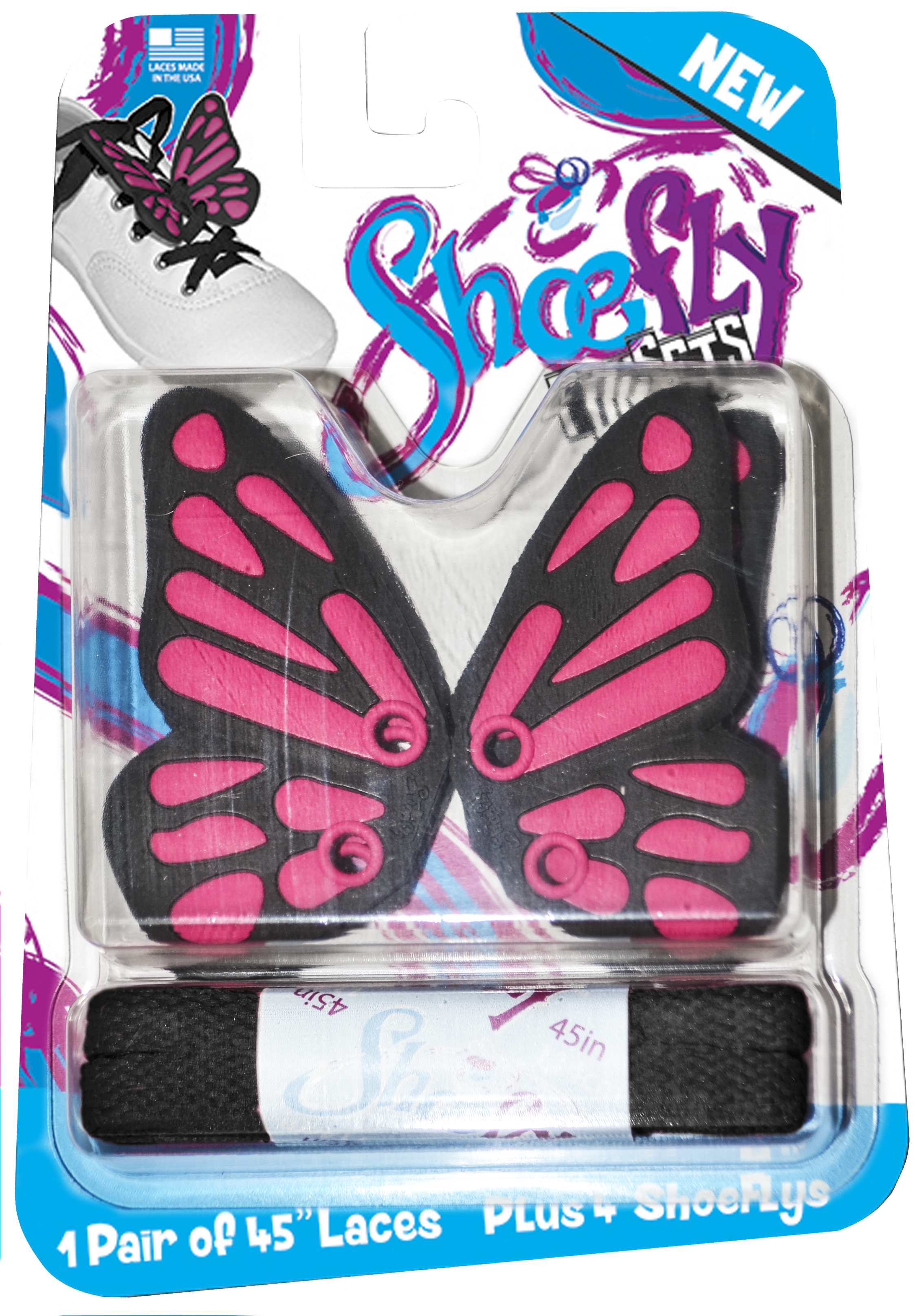 butterfly shoe laces