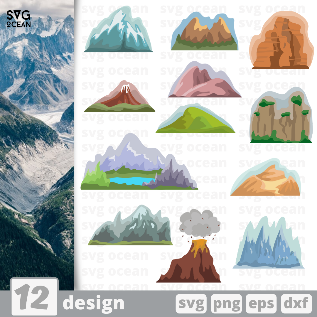 Free Free Mountain Landscape Svg 386 SVG PNG EPS DXF File