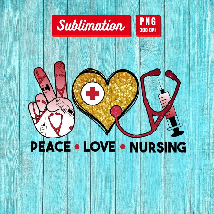 Free Free 190 Peace Love Nursing Svg SVG PNG EPS DXF File