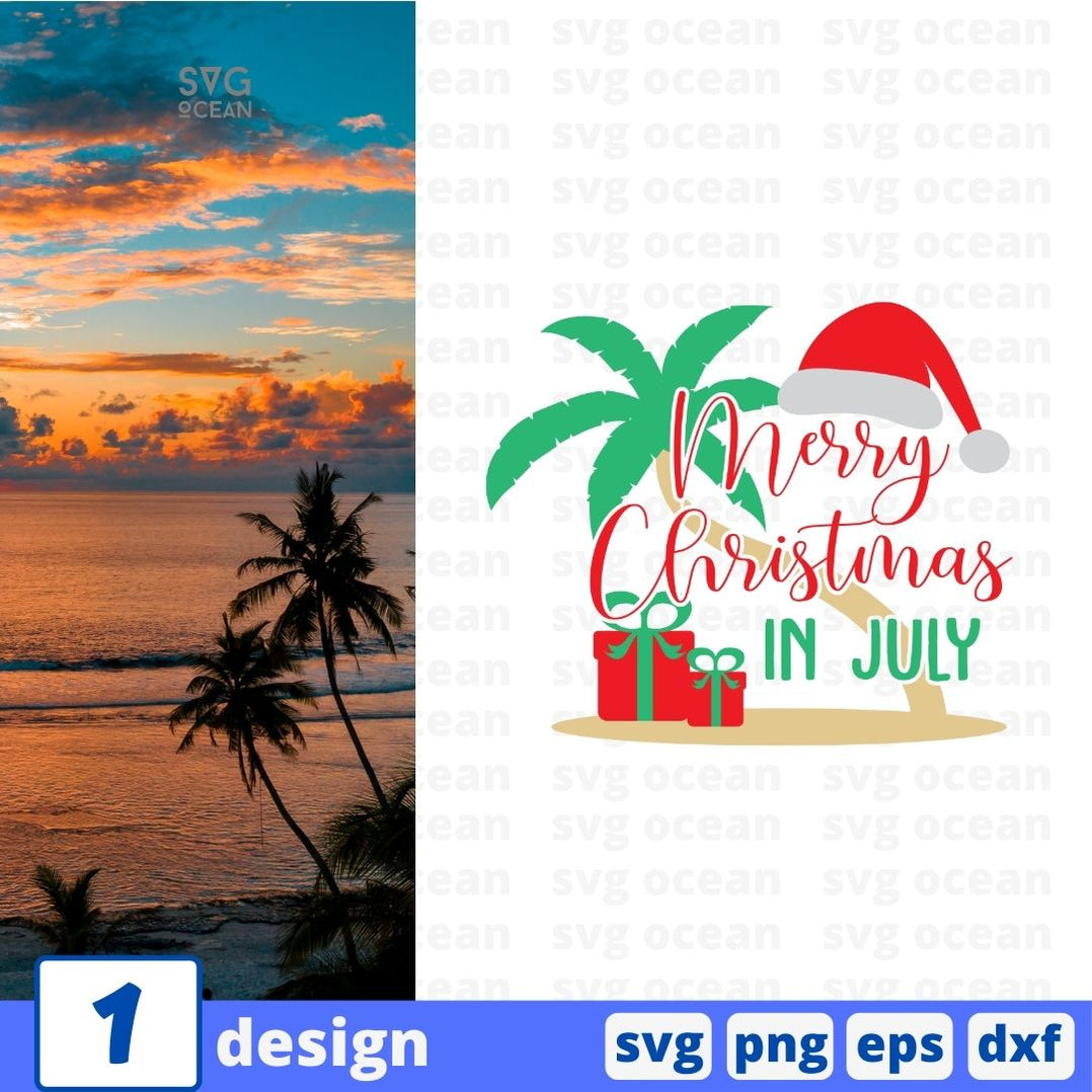 Christmas in July SVG Bundle vector for instant download - Svg Ocean