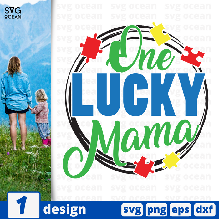 Free Free One Lucky Mama Autism Svg 667 SVG PNG EPS DXF File