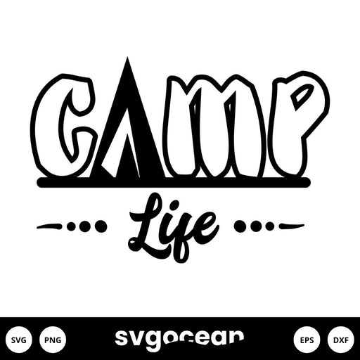 Happy Camper Svg vector for instant download - Svg Ocean — svgocean