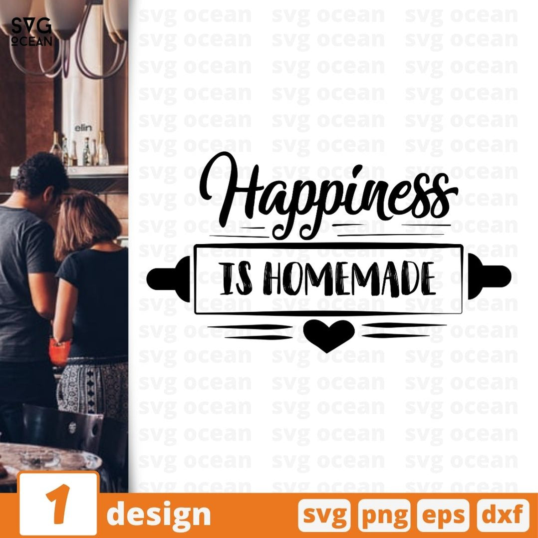 Download Happiness Is homemade SVG Cut File for instant download ...