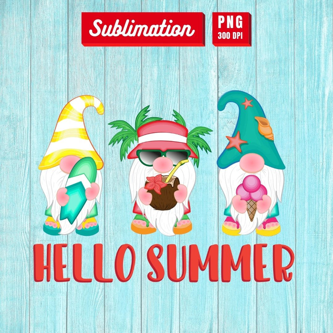 Download Summer Gnomes Sublimation Bundle vector for instant ...