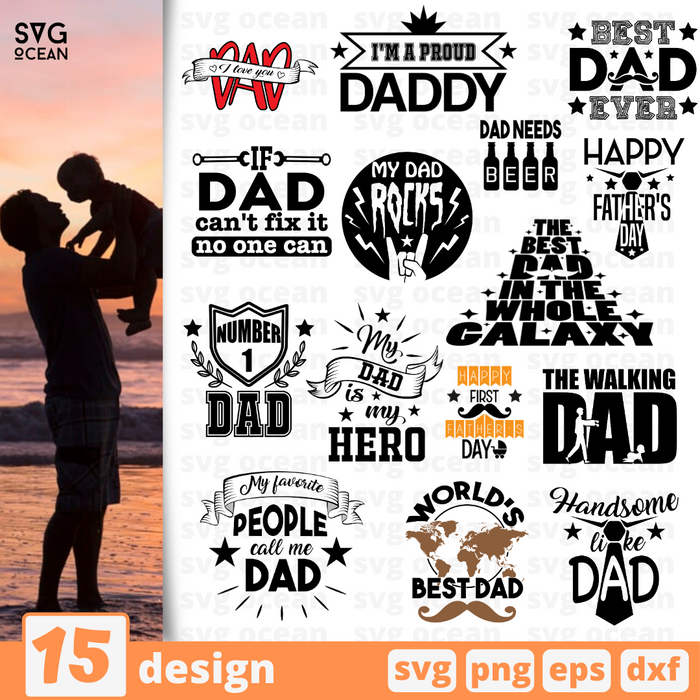Free Free 162 Svg Bundle Happy Father&#039;s Day Svg SVG PNG EPS DXF File