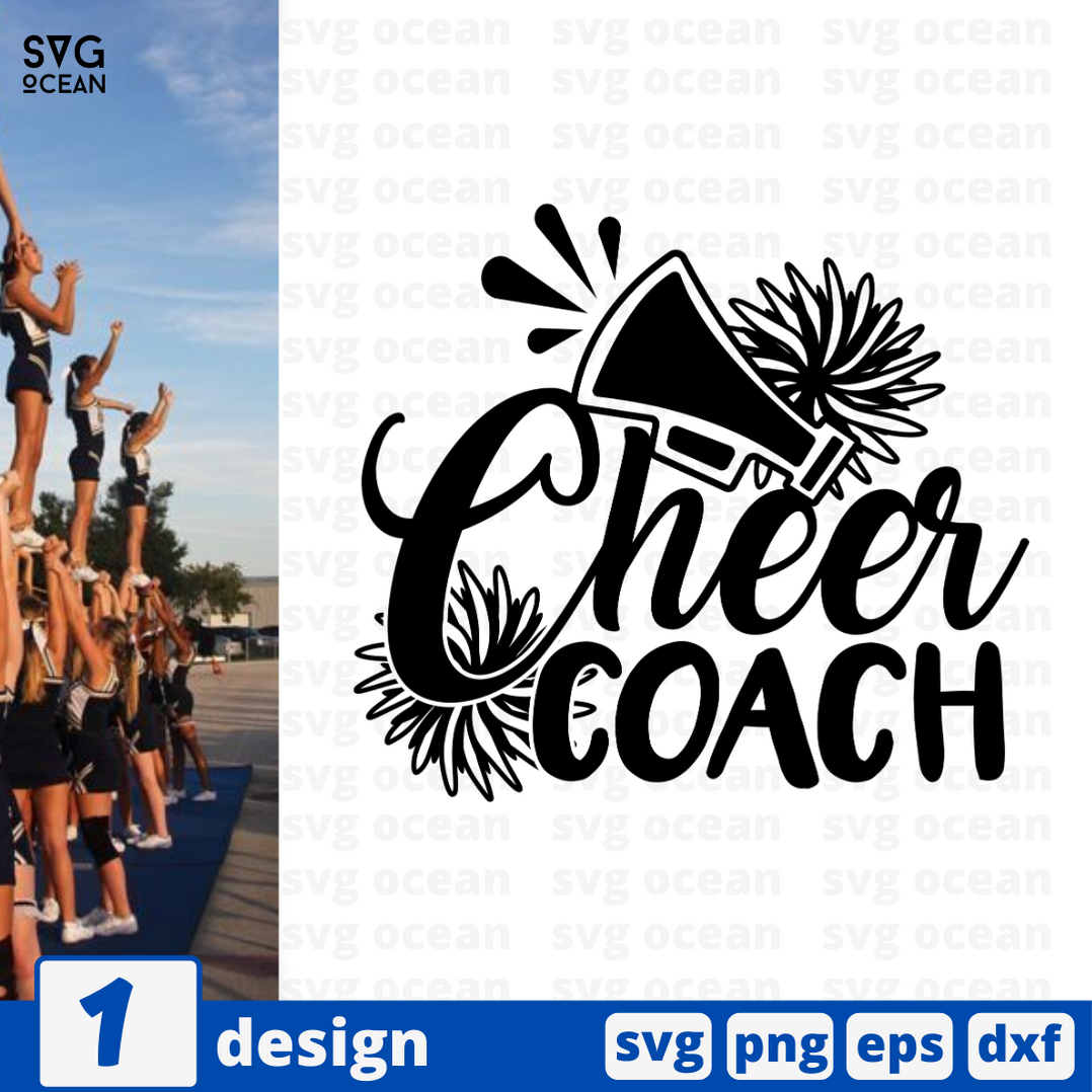 Cheer Coach Svg Bundle Vector For Instant Download Svg Ocean