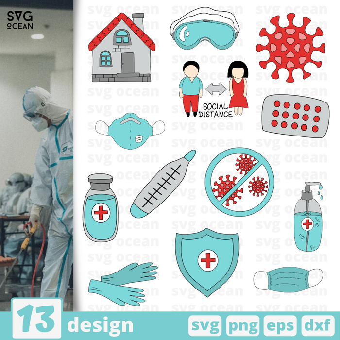 Download Quarantine Vector Bundle For Instant Download Svg Ocean