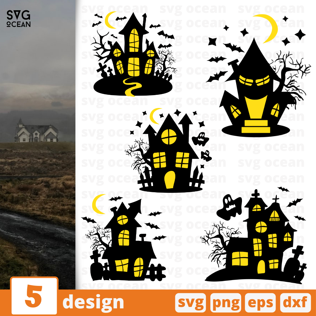 Free Haunted house SVG Bundle | svgocean | Reviews on Judge.me