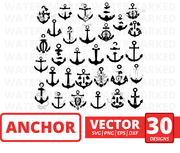 Download 30 Anchors Svg Bundle Vector For Instant Download Svg Ocean