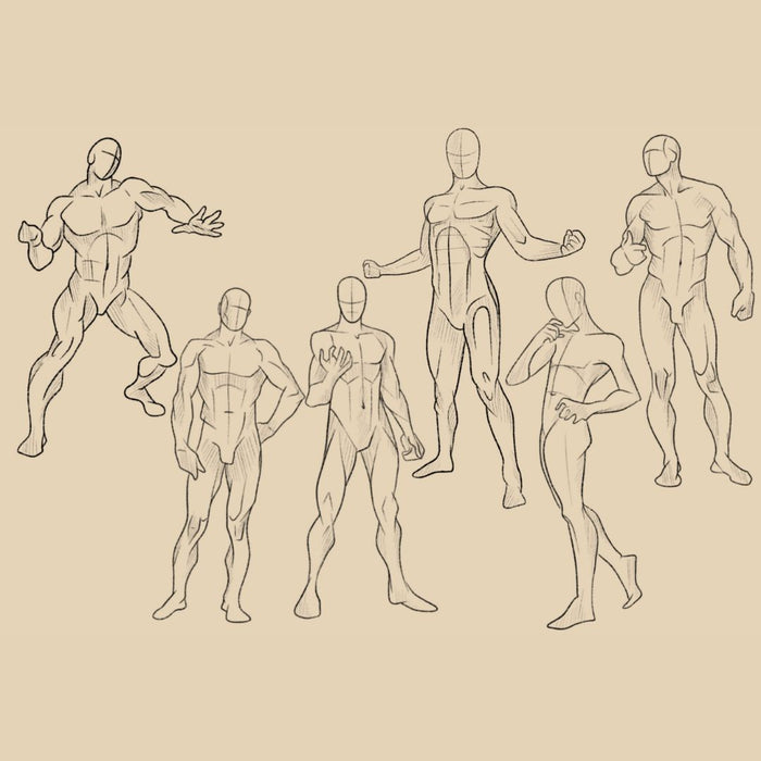 Male Pose Procreate Brushes Vector For Instant Download Svg Ocean — Svgocean 9613