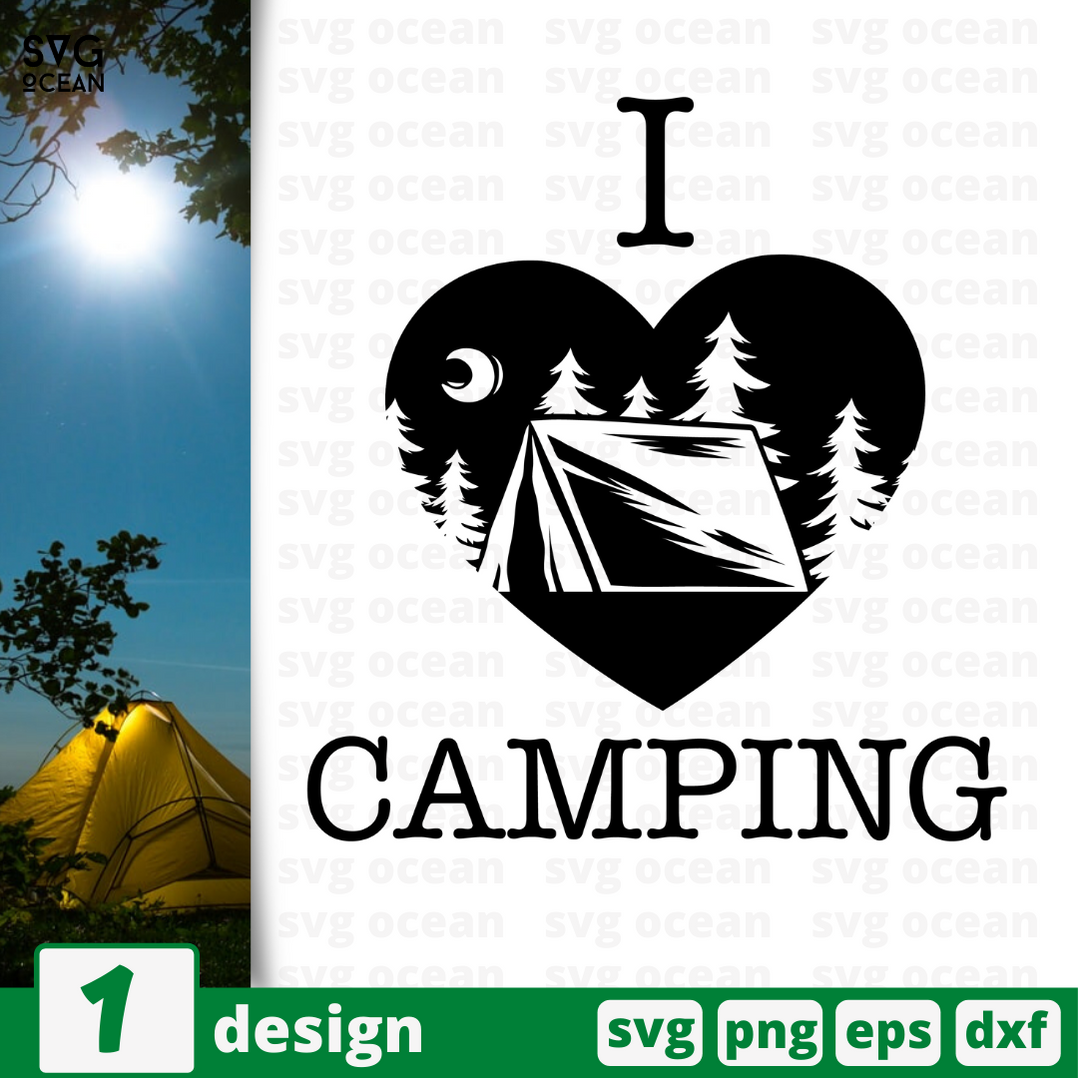 Download I love camping SVG bundle vector for instant download ...