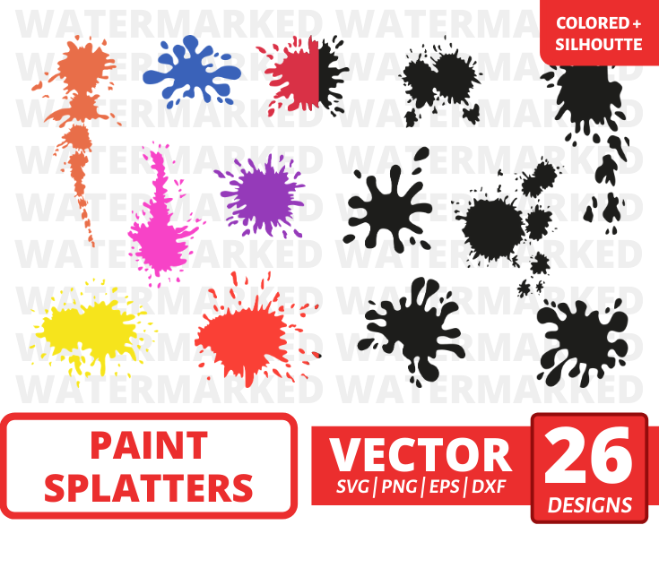 Download Paint Splatters Svg Bundle Vector For Instant Download Svg Ocean