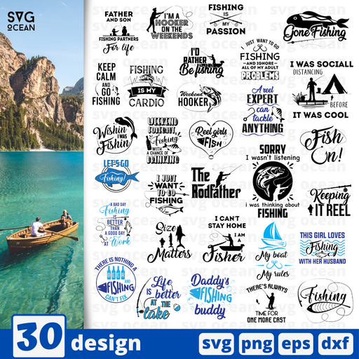 Download Fishing Svg Bundle Vector For Instant Download Svg Ocean