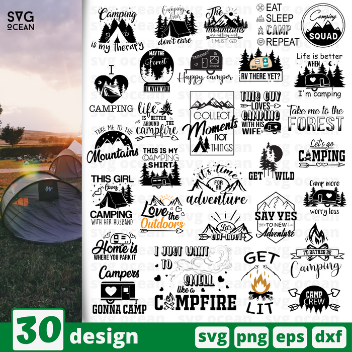 Free Free 227 Camping Svg Bundle SVG PNG EPS DXF File