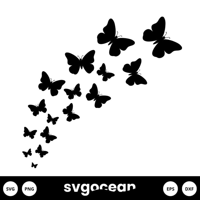 Flying Butterfly Svg vector for instant download - Svg Ocean — svgocean