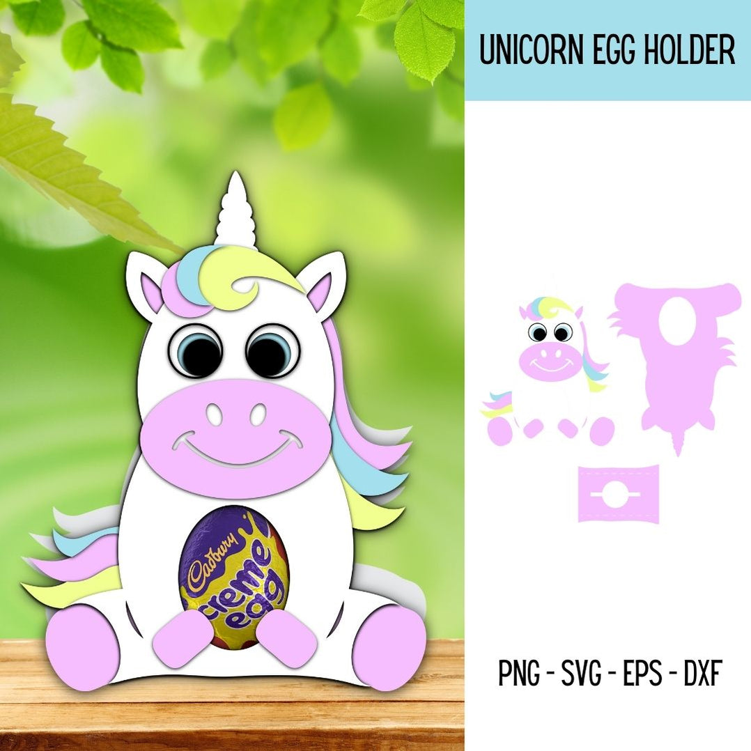 Unicorn Egg Holder SVG vector for instant download - Svg Ocean — svgocean