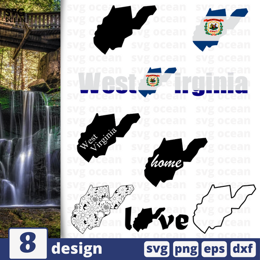 Download West Virginia Svg Bundle Vector For Instant Download Svg Ocean