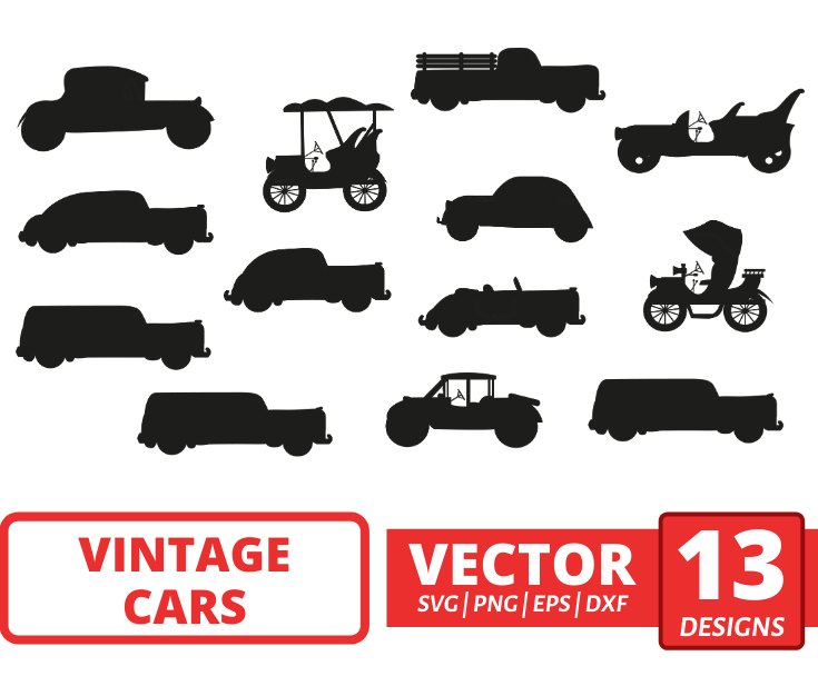 Download Vintage Cars Svg Bundle Vector For Instant Download Svg Ocean