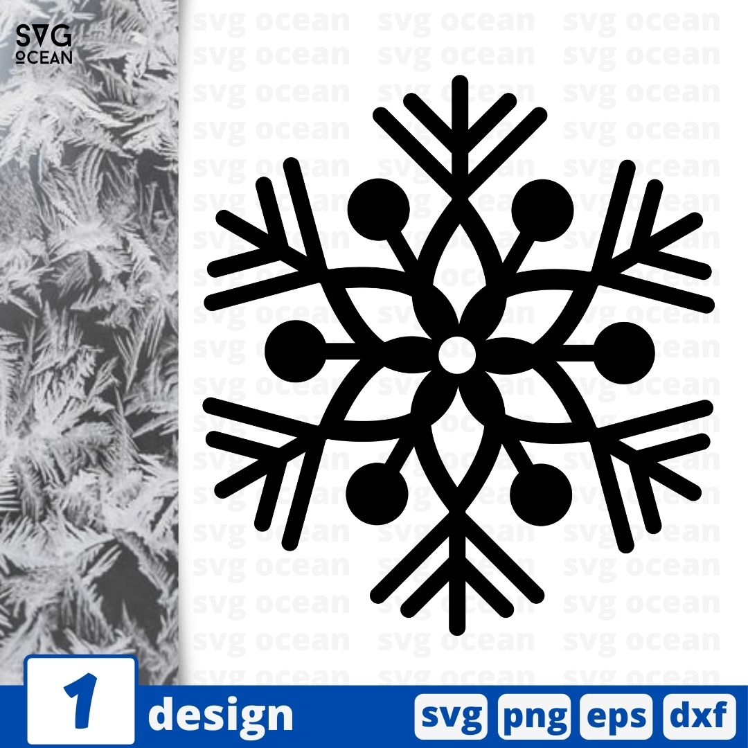 Free Snowflake Svg Cut File Svg Ocean — Svgocean