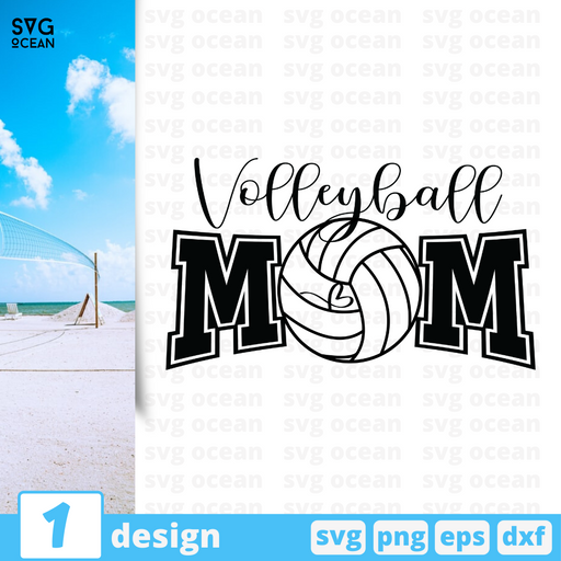 Free Volleyball Mom Svg Cut File Svg Ocean