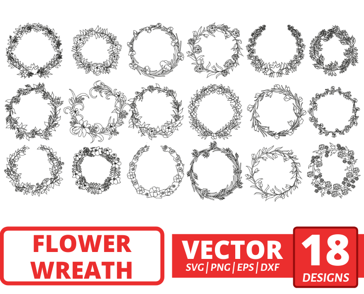 Free Free 80 Vector Flower Wreath Svg SVG PNG EPS DXF File