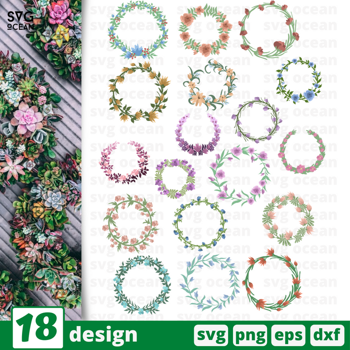 Free Free Flower Svg Wreath 915 SVG PNG EPS DXF File