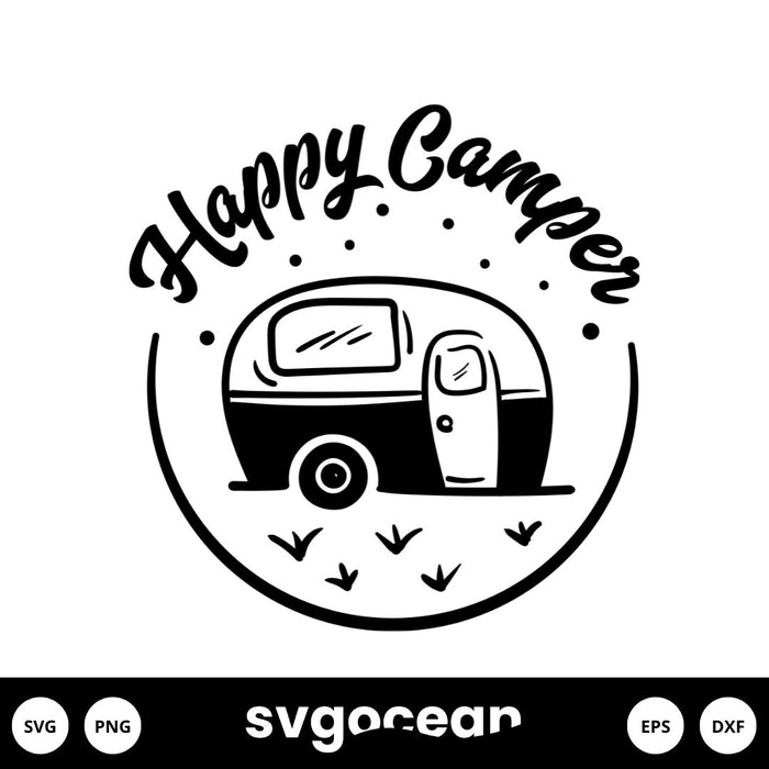 Campers Svg vector for instant download - Svg Ocean — svgocean