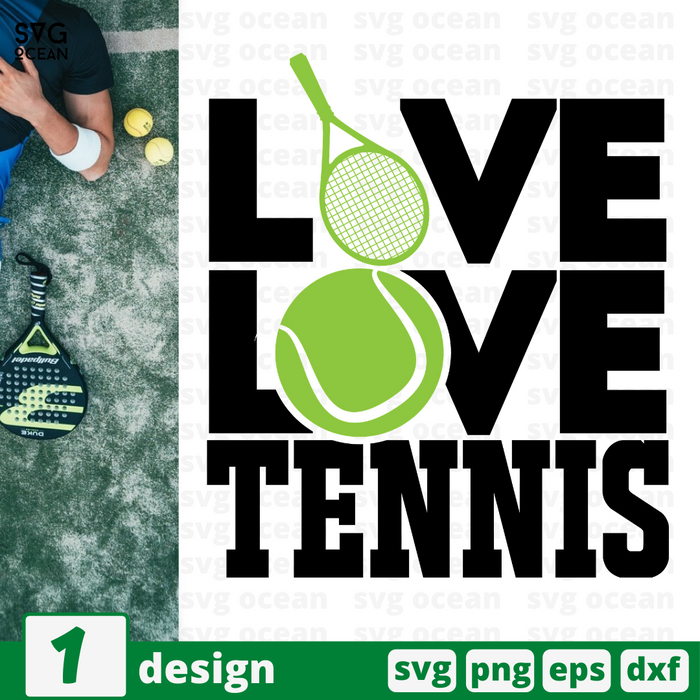 Tennis Svg Bundle Vector For Instant Download Svg Ocean