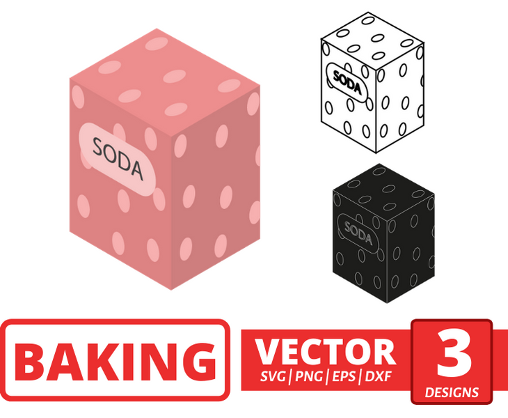 Baking soda SVG bundle vector for instant download - Svg Ocean
