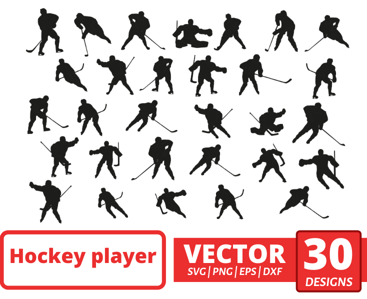 Hockey silhouette SVG cut file - Svg Ocean