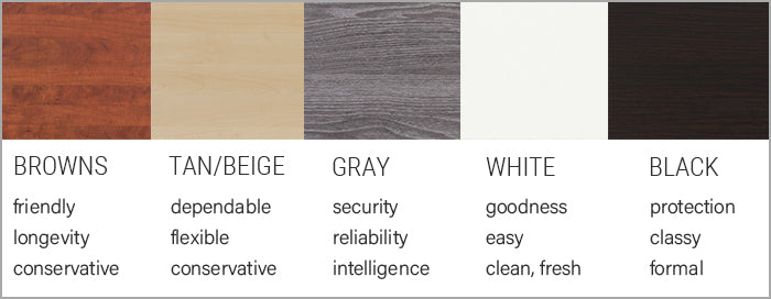 Color psychology of office furniture