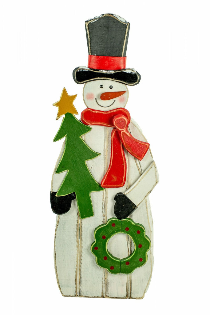 Solid Oak Top Hat Snowman Beaded Ornament Kit, Adult Unisex, Size: One Size