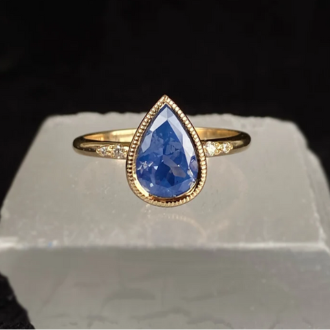 EG Bespoke BLUE LAGOON Sapphire Ring size 7